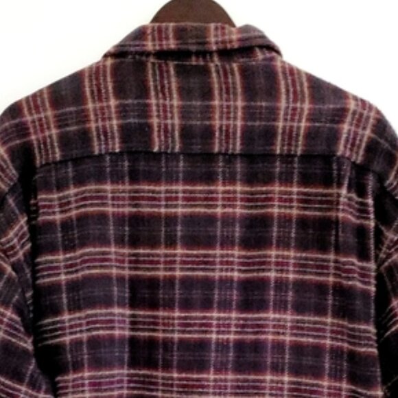 ST. John's Bay XXL Red Plaid Button-up Cotton Long Sleeve Work Shacket - Picture 9 of 11